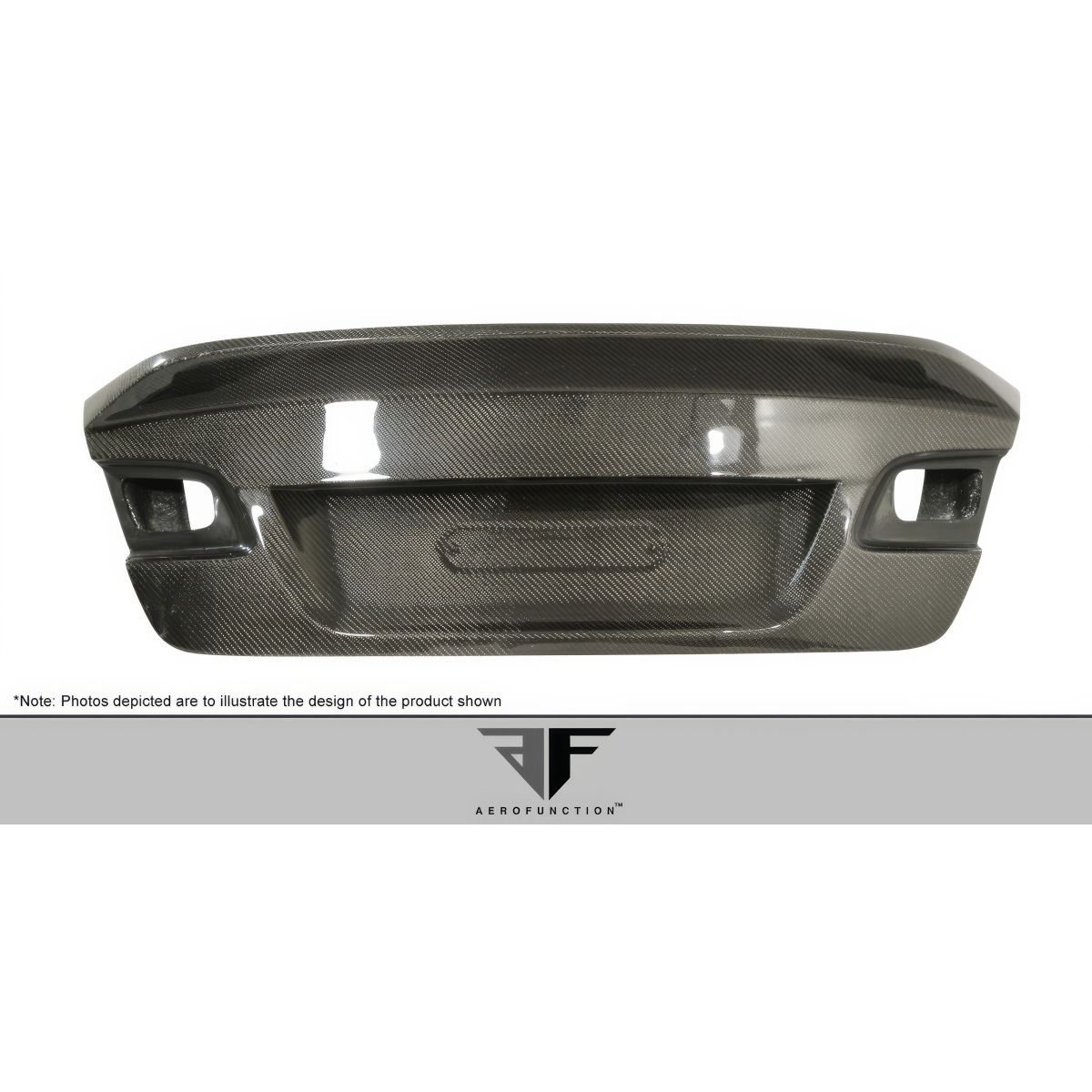 Modify your BMW 3-Series 2007 with our Exterior/Trunks - Front view of carbon fiber trunk lid