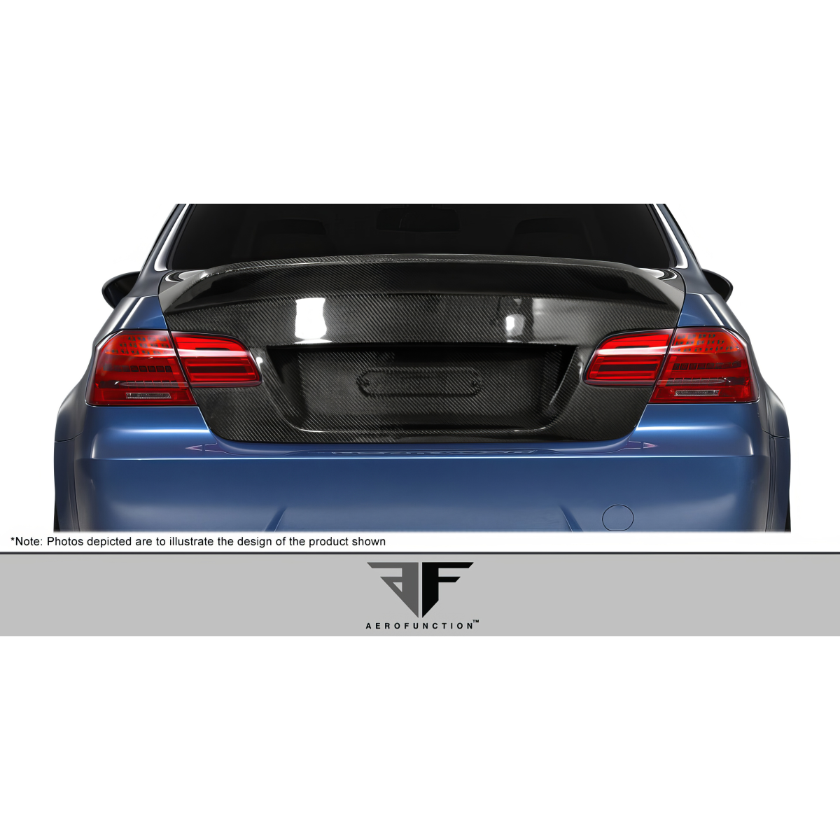 Modify your BMW 3-Series 2007 with our Exterior/Trunks - Rear angle view of car trunk lid part