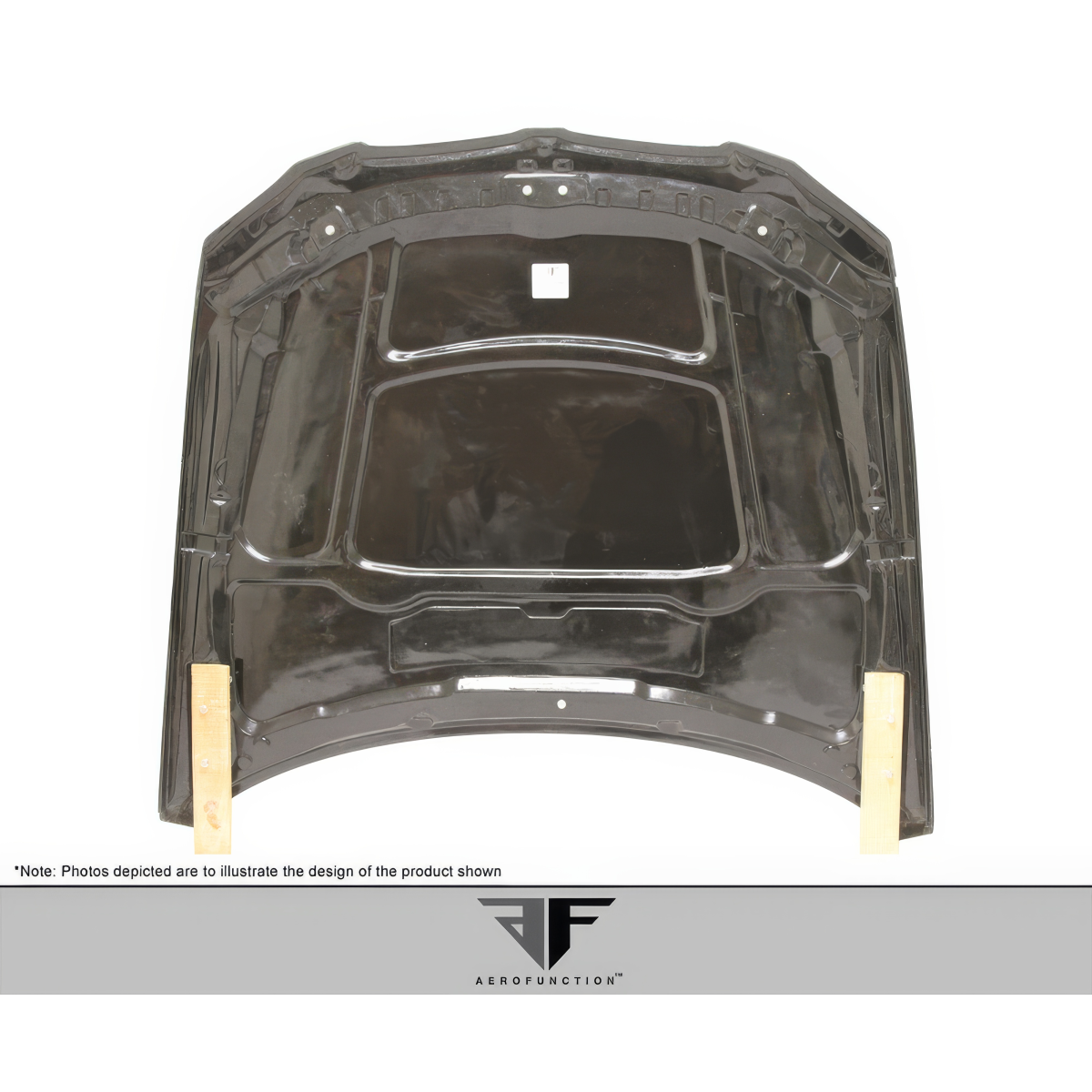 Modify your BMW 3-Series 2007 with our Exterior/Hoods - Part displayed from top view at 0 degree angle