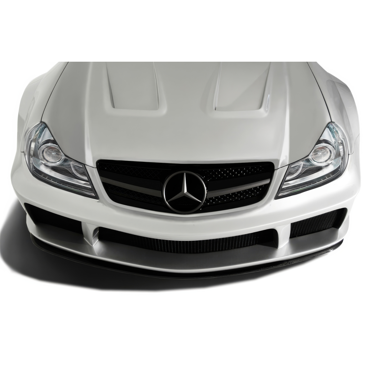 Modify your Mercedes-Benz SL-Class 2003 with our Exterior/Wings - Top down view of the front of the vehicle