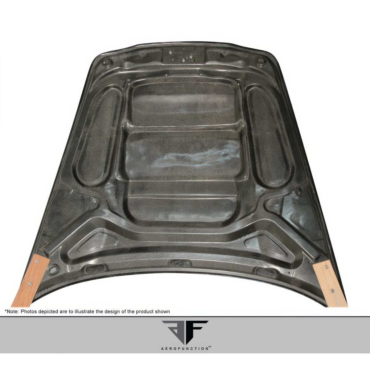 Modify your Porsche Panamera 2010 with our Exterior/Hoods - Top down view of the hood part