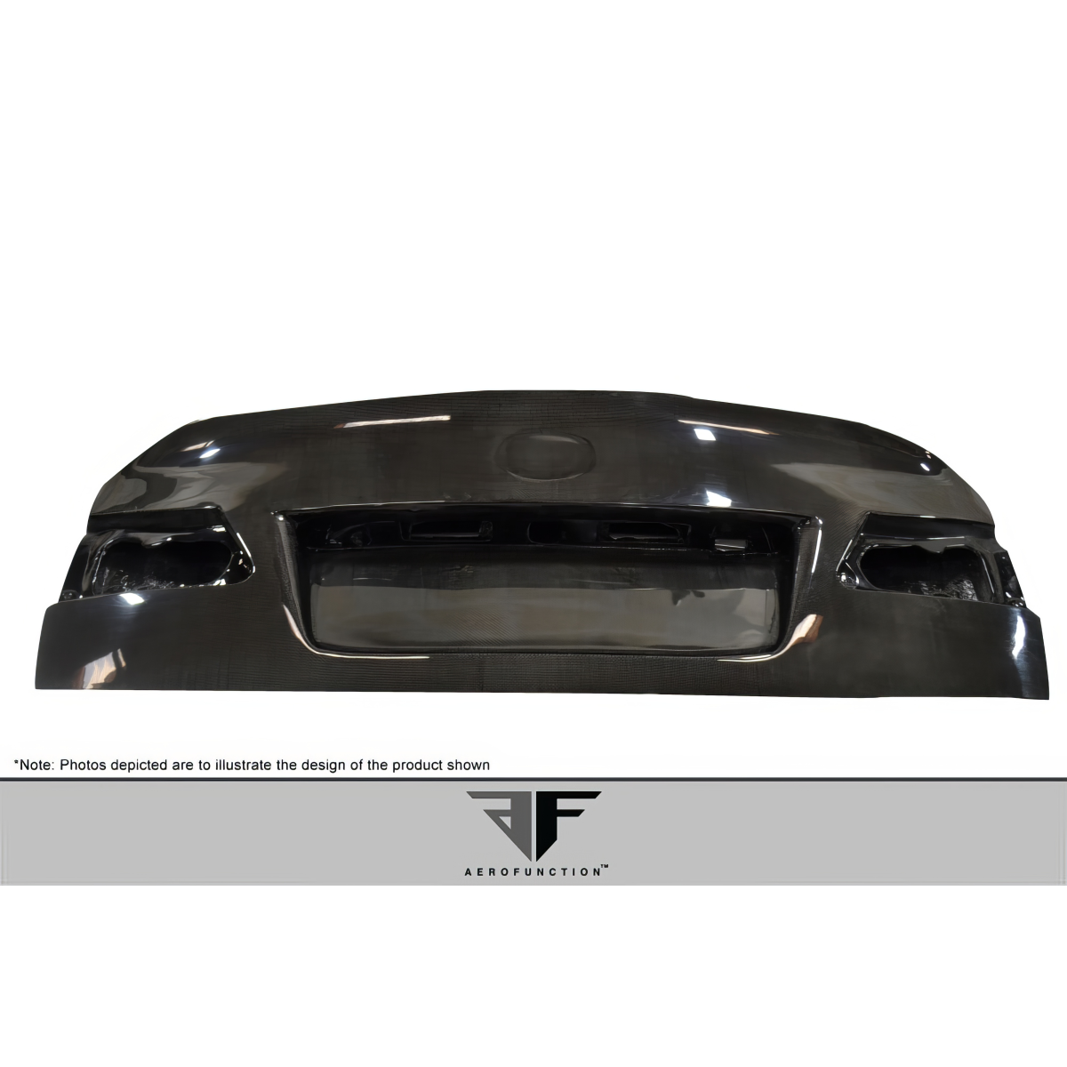 Modify your Lexus IS F 2006 with our Exterior/Trunks - Front view of carbon fiber trunk lid