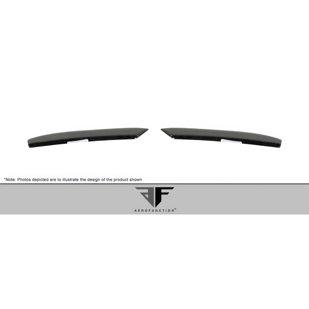 Modify your BMW 5-Series 2011 with our Exterior/Rear Lips - Angled view of carbon fiber spat extensions