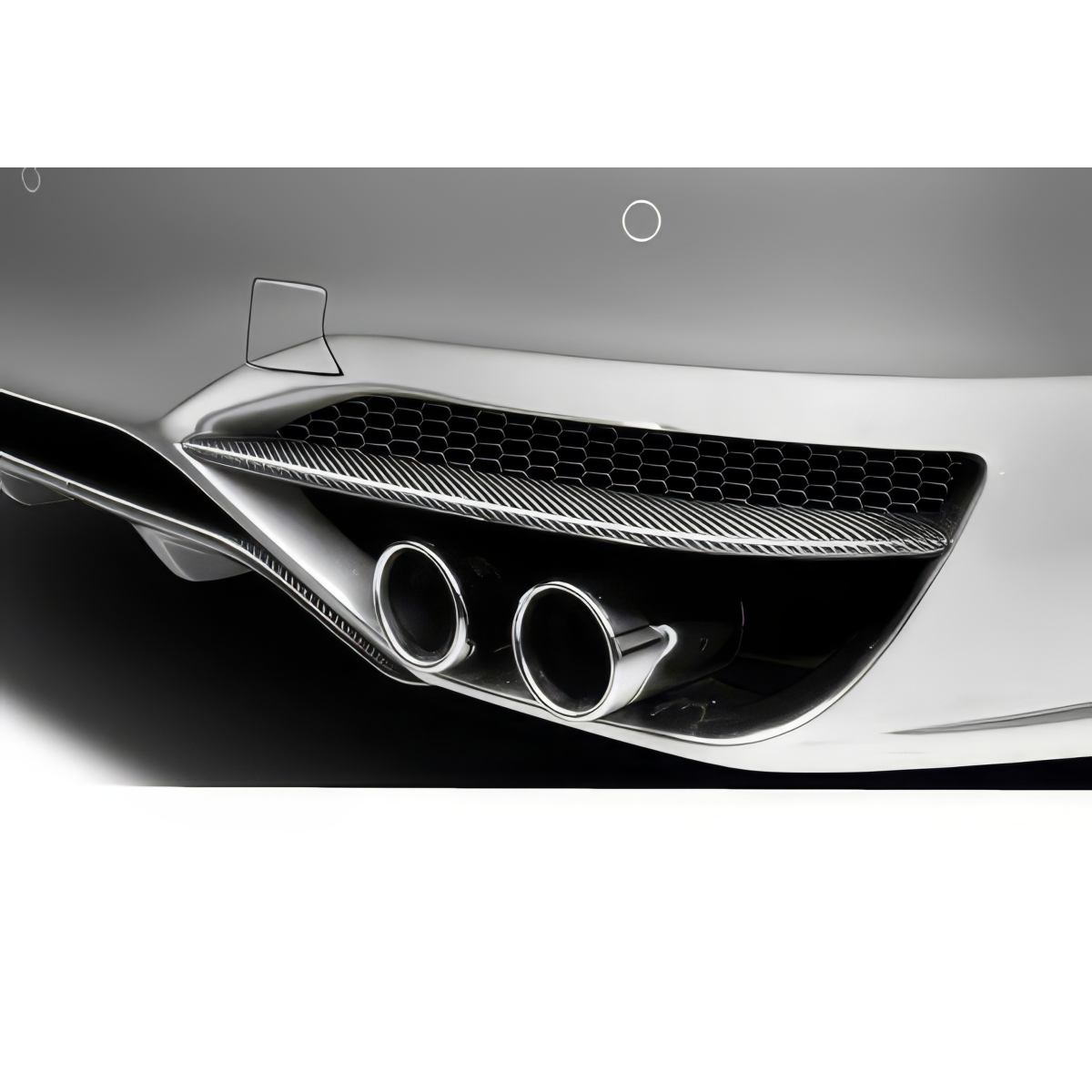Modify your BMW 5-Series 2011 with our Exterior/Rear Lips - Rear view from slightly below the bumper