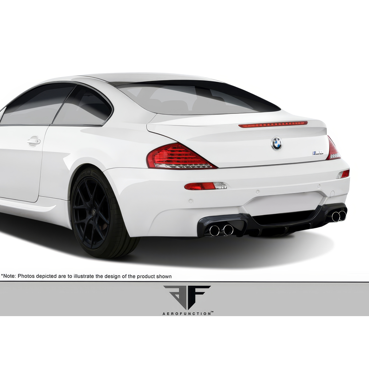 Modify your BMW 6-Series 2006 with our Exterior/Diffusers - Rear angle view of BMW 6-Series