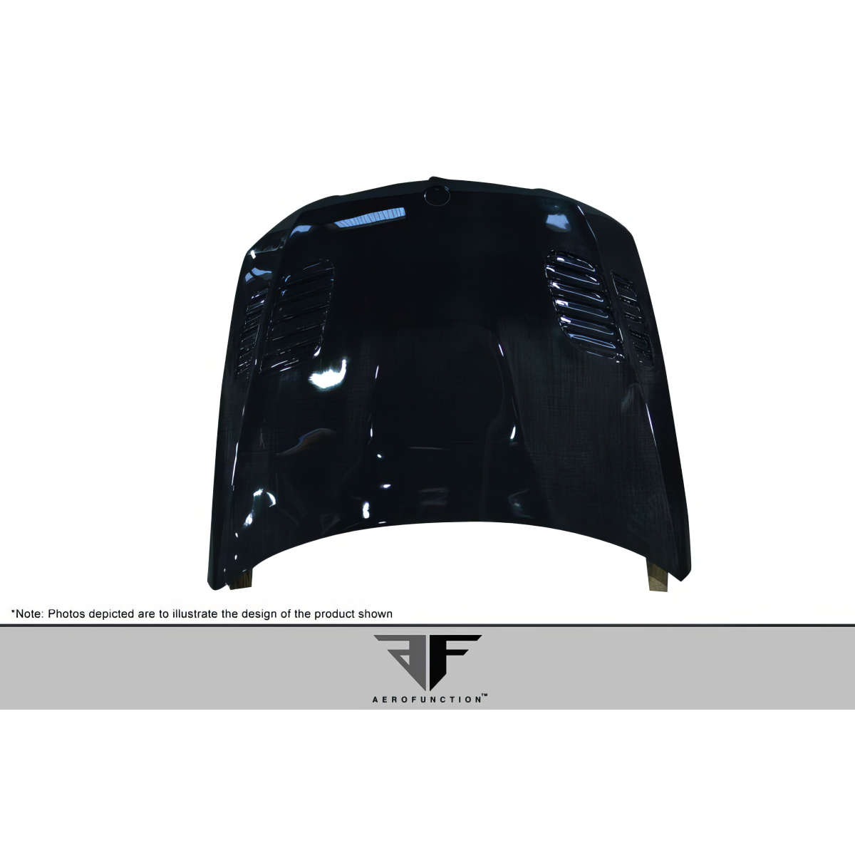 Modify your BMW 3-Series 2006 with our Exterior/Hoods - Top down view of the carbon hood design