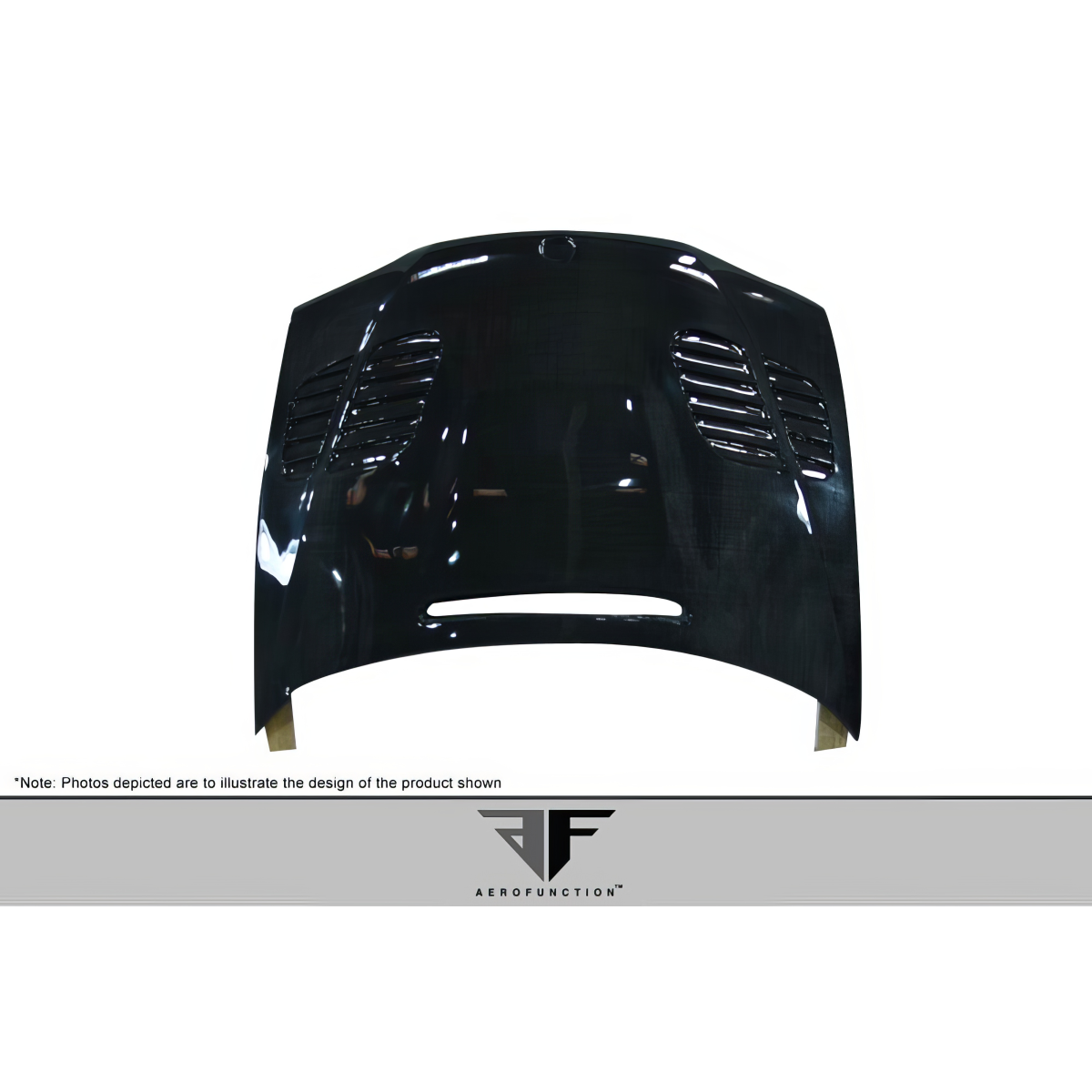 Modify your BMW 3-Series 2002 with our Exterior/Hoods - Front view of carbon fiber hood at slight angle