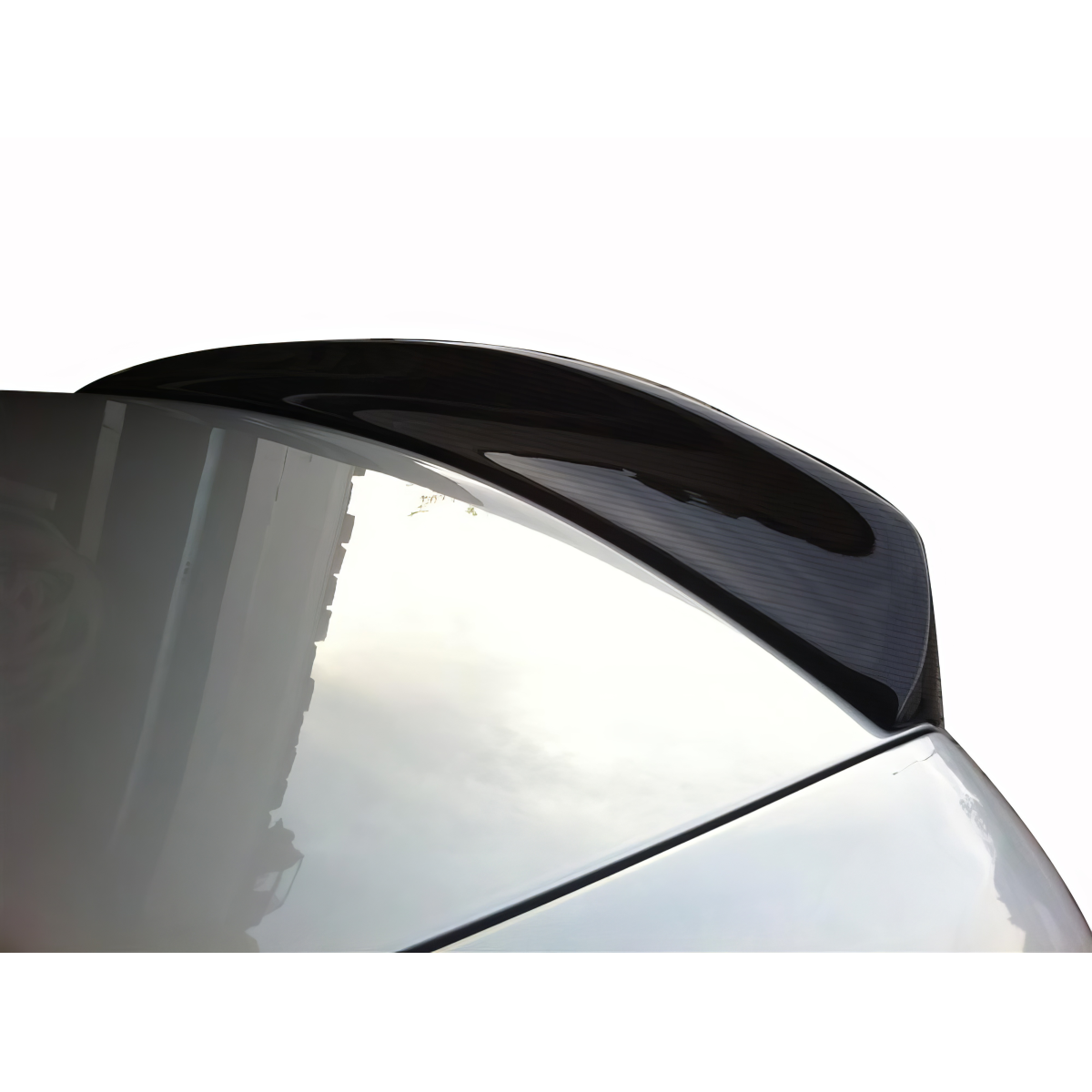 Modify your Mercedes-Benz CLK-Class 2003 with our Exterior/Wings - Viewed from a high rear angle showing trunk spoiler