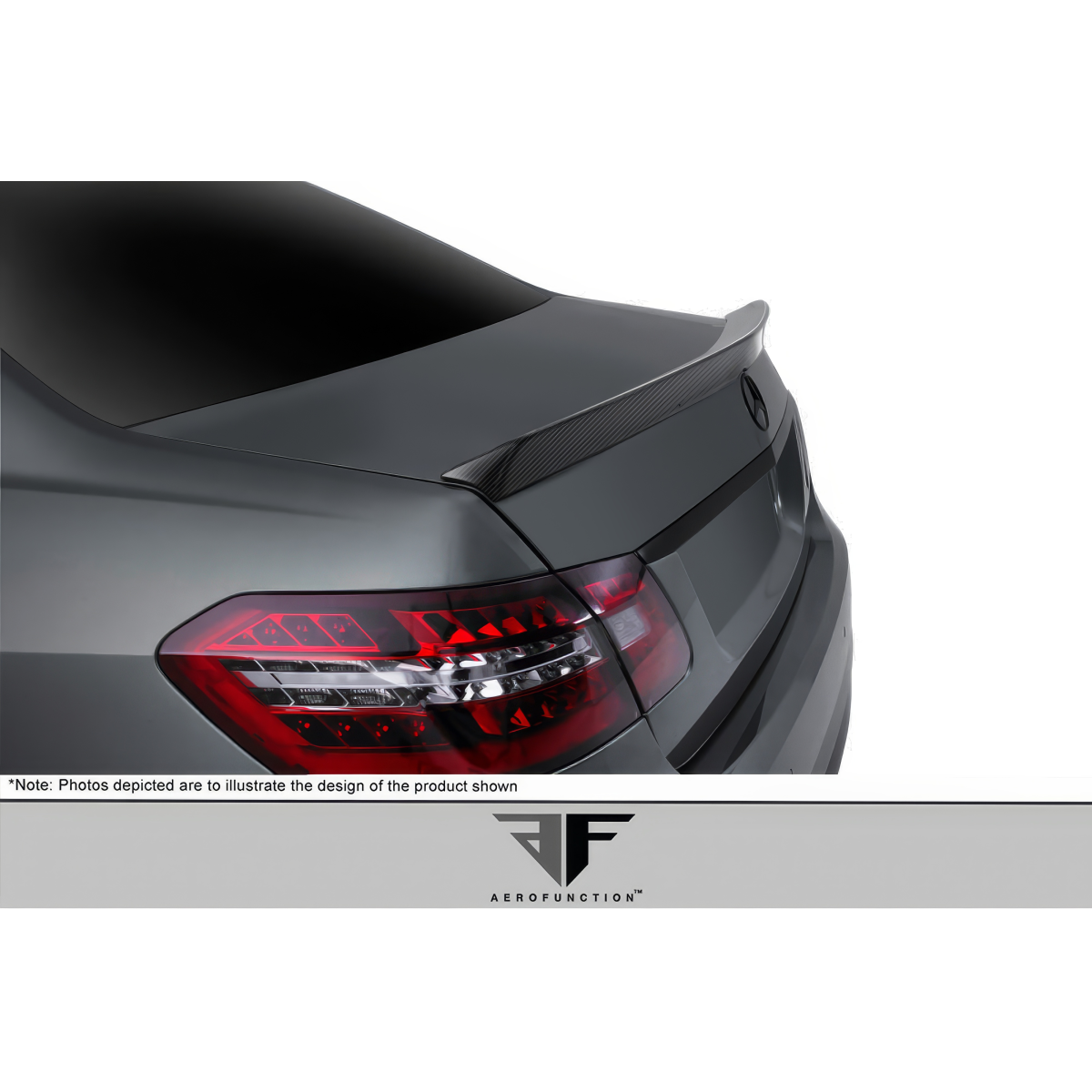 Modify your Mercedes-Benz E-Class 2010 with our Exterior/Wings - View from rear at a slight angle