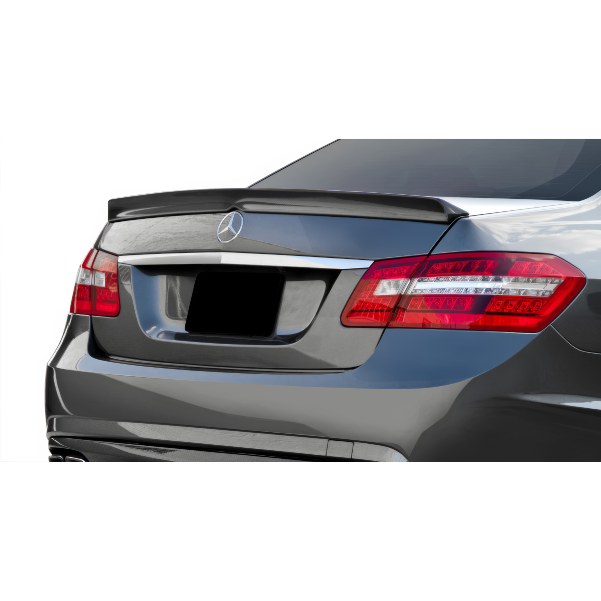 Modify your Mercedes-Benz E-Class 2010 with our Exterior/Wings - View from the rear at a slight angle