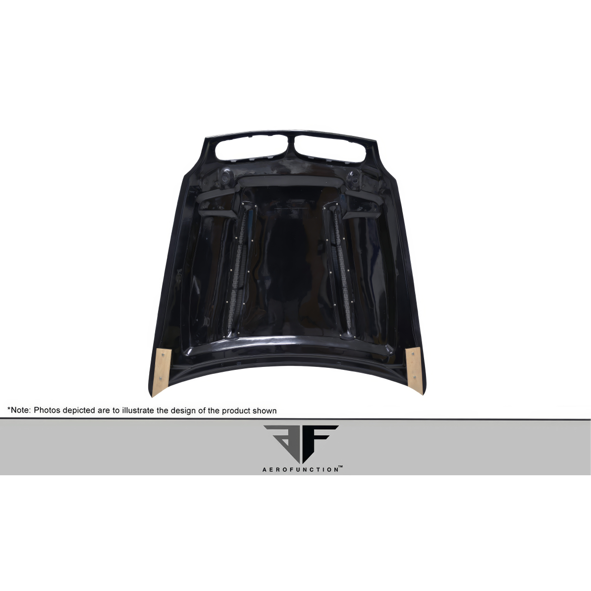 Modify your BMW X5 2008 with our Exterior/Hoods - Top down view of carbon fiber hood