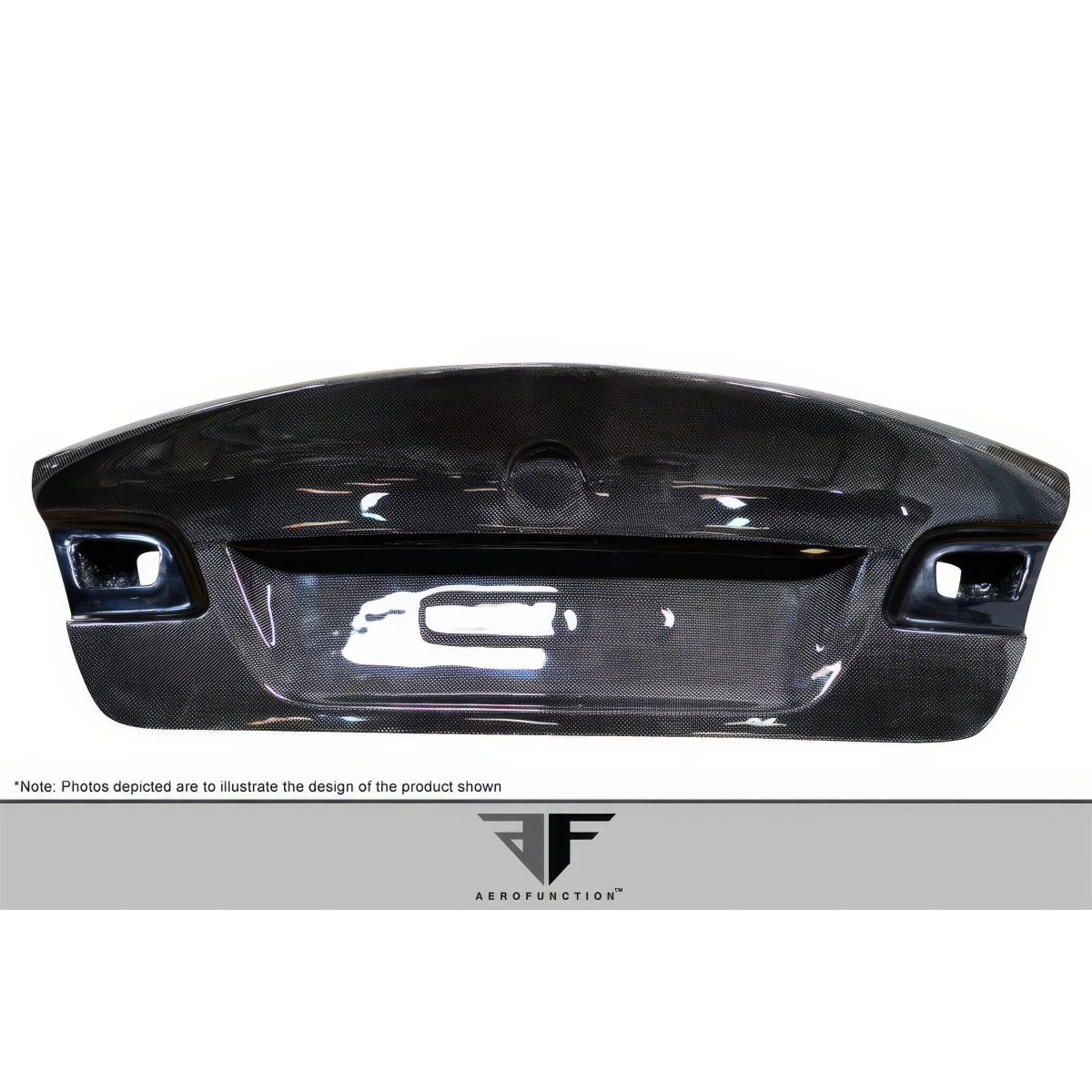 Modify your BMW 3-Series 2007 with our Exterior/Trunks - Front view of carbon fiber trunk lid