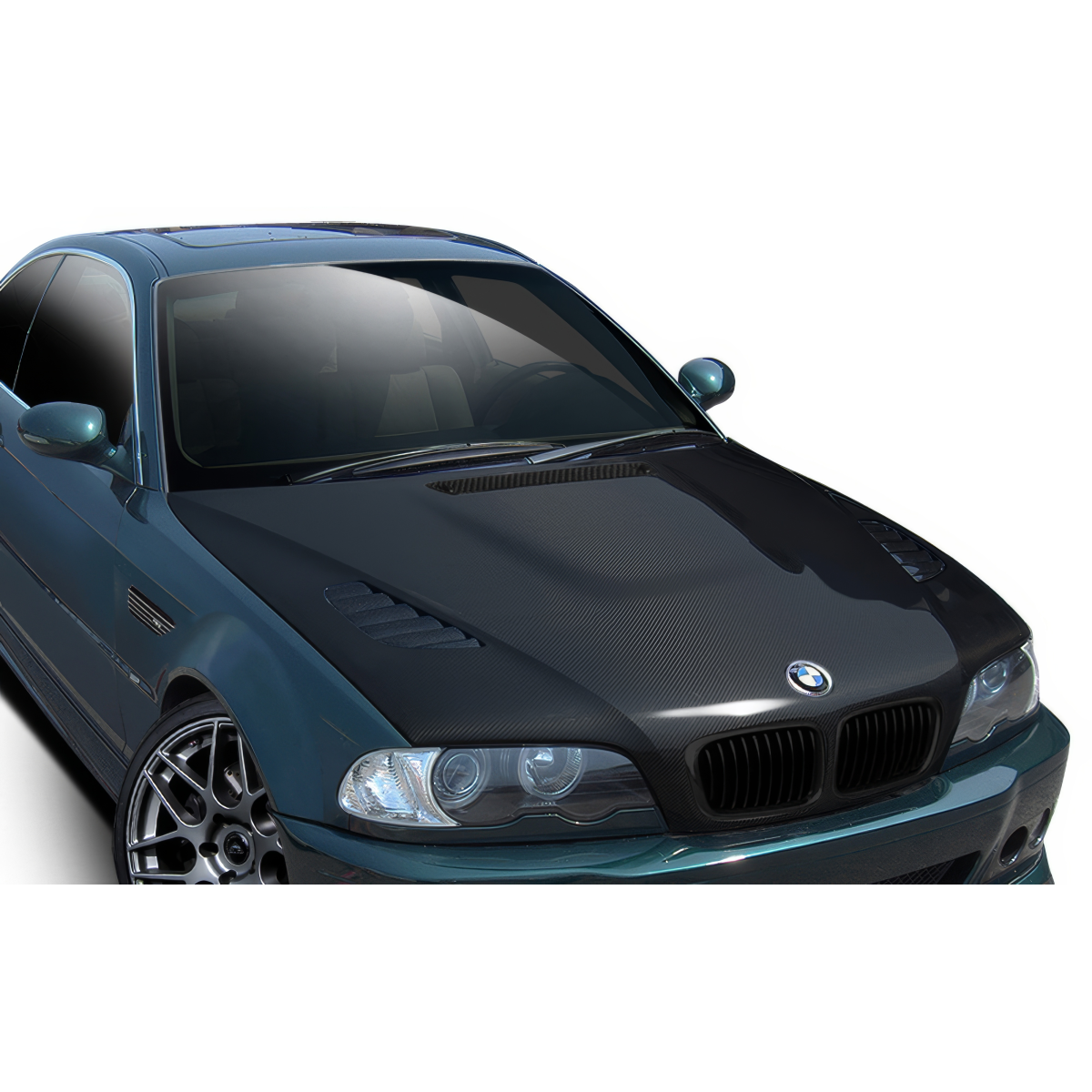 Modify your BMW M3 2001 with our Exterior/Hoods - The part is viewed from a high front angle