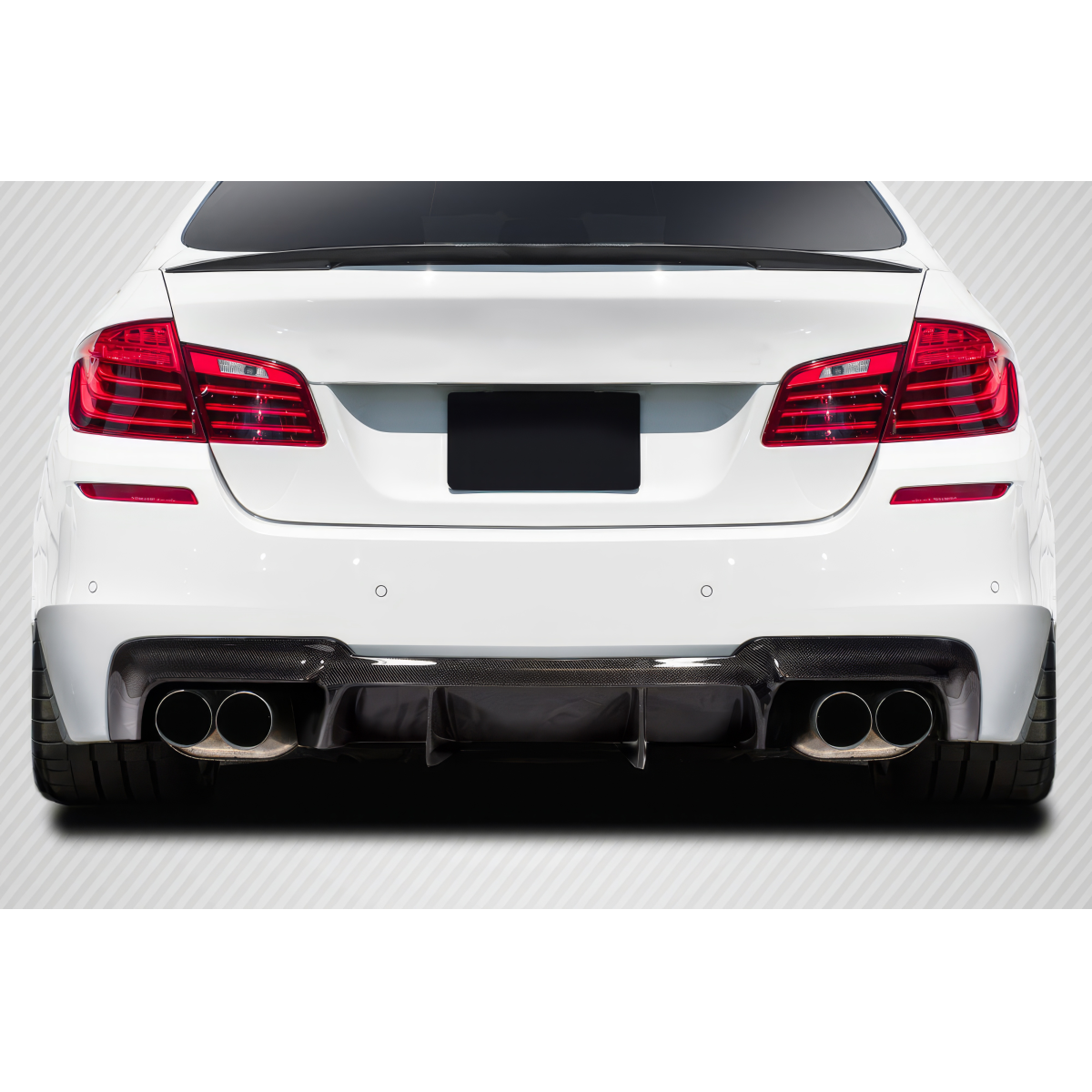 Modify your BMW 5-Series 2011 with our Exterior/Diffusers - Rear view shown at eye level