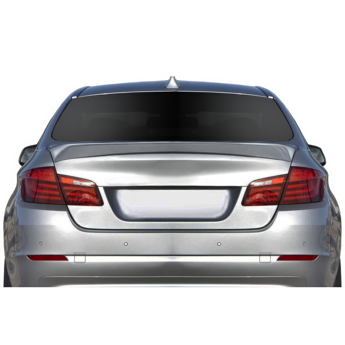 Modify your BMW 5-Series 2011 with our Exterior/Wings - Rear view of the vehicle at 0 degrees angle