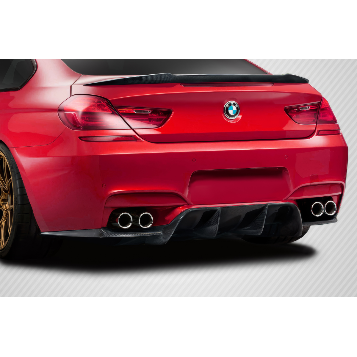 Modify your BMW M6 2012 with our Exterior/Diffusers - Rear view at a slight angle showing diffuser