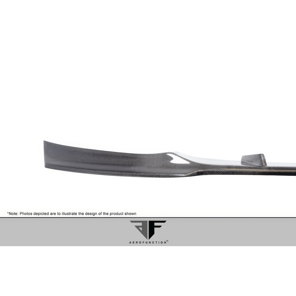 Modify your BMW 4-Series 2014 with our Exterior/Wings - Side angle view of carbon fiber front lip