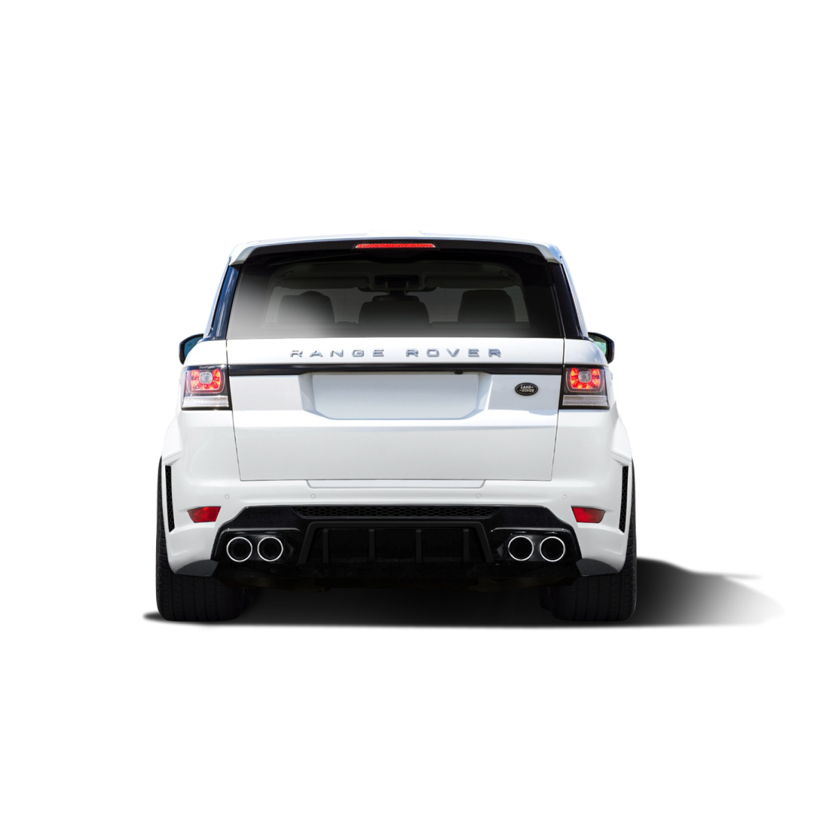 Modify your Land Rover Range Rover Sport 2014 with our Exterior/Complete Body Kits - Rear view at a slight downward angle