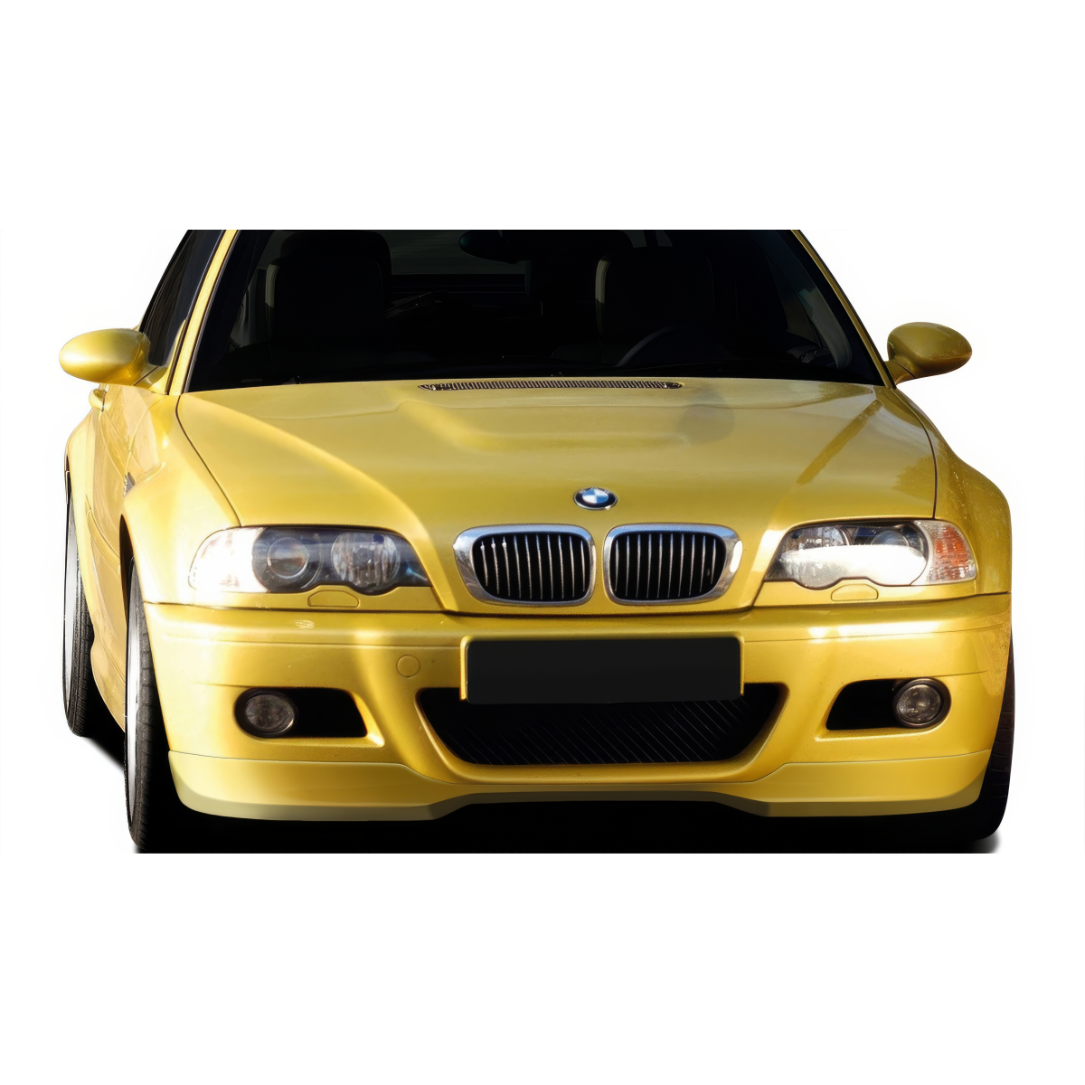 Modify your BMW M3 2001 with our Exterior/Front Bumpers or Lips - Front view of the car at eye level angle