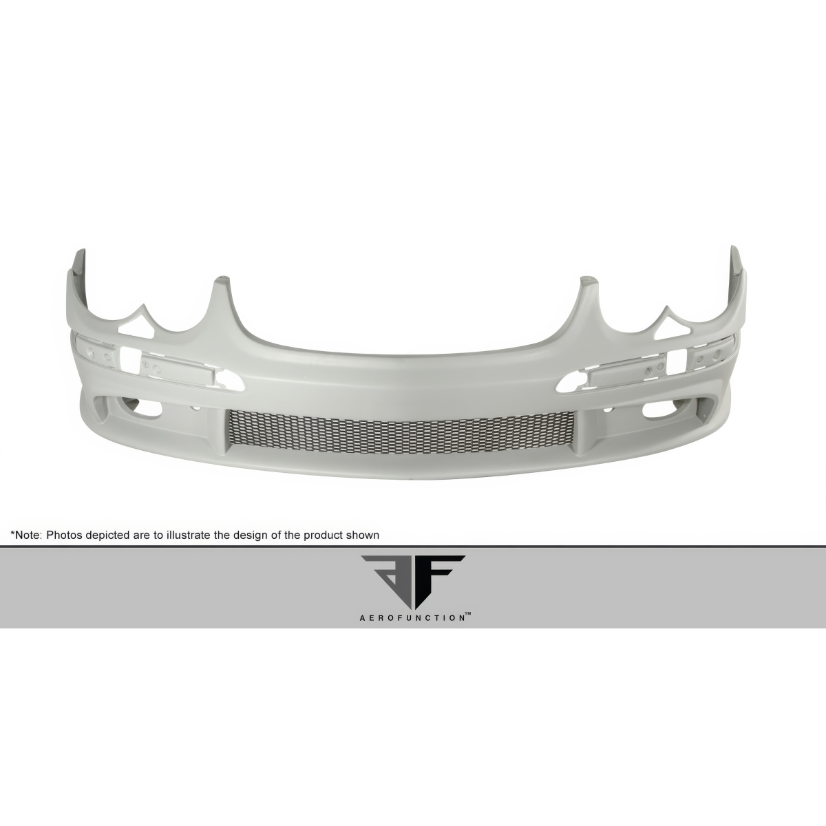 Modify your Mercedes-Benz SL-Class 2003 with our Exterior/Front Bumpers or Lips - Front view of the bumper part