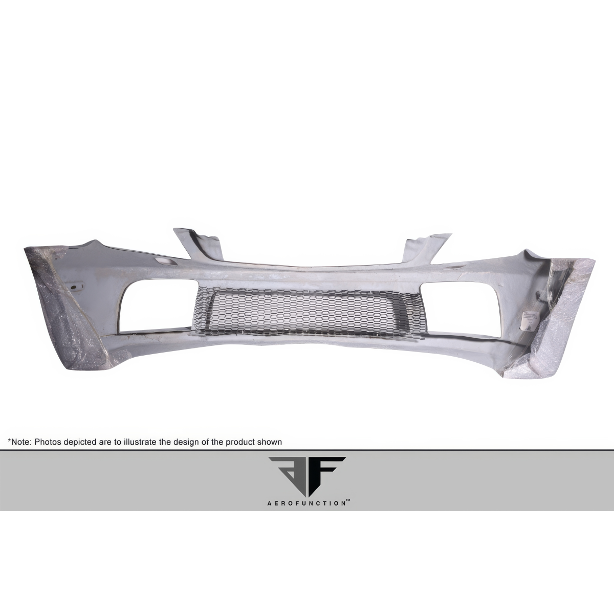 Modify your Mercedes-Benz SL-Class 2003 with our Exterior/Front Bumpers or Lips - Front view of the bumper part at a straight angle