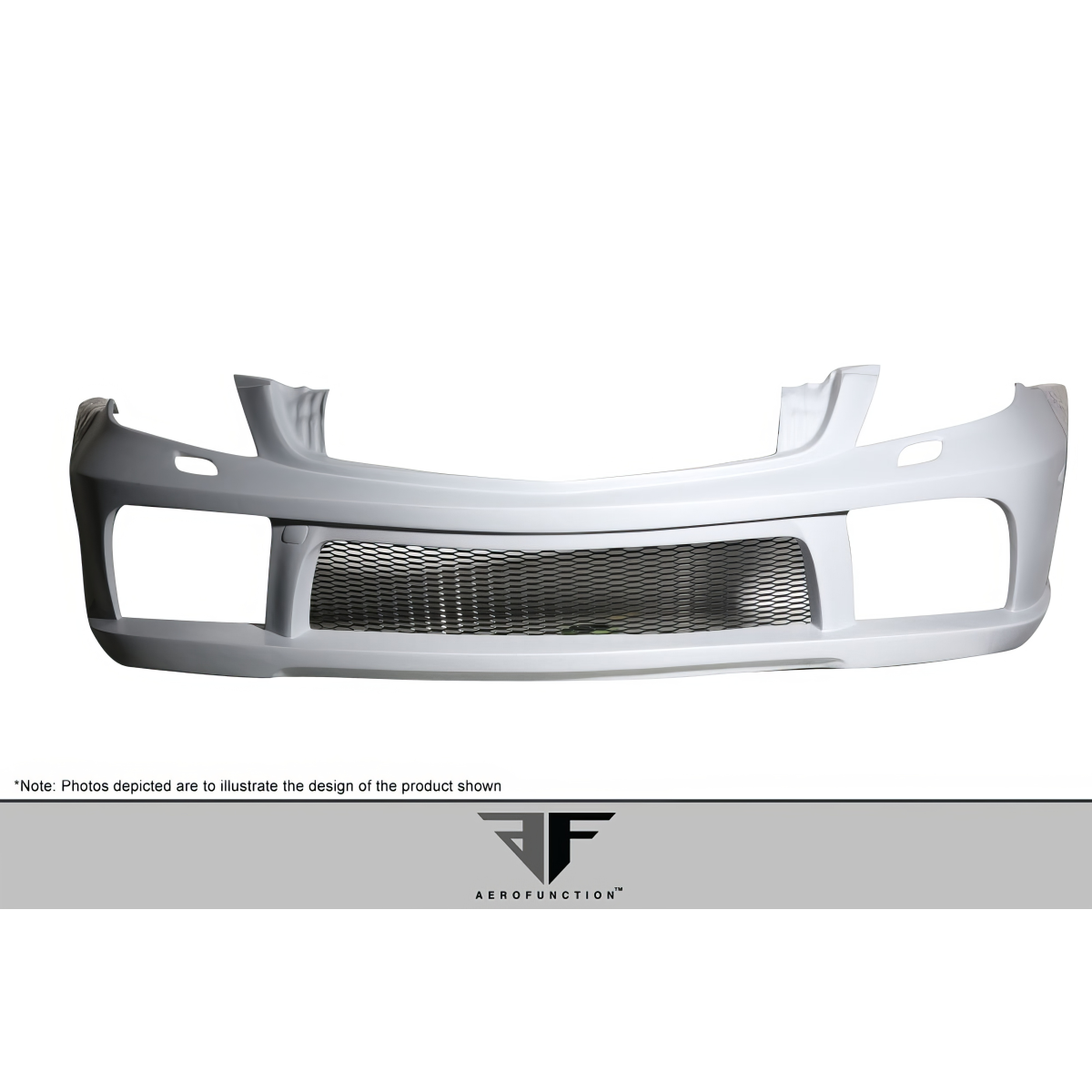 Modify your Mercedes-Benz SL-Class 2003 with our Exterior/Front Bumpers or Lips - Front view of the bumper part displayed