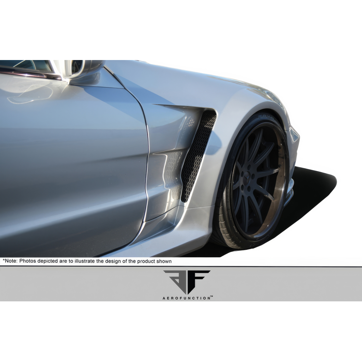 Modify your Mercedes-Benz SL-Class 2003 with our Exterior/Fenders - Front angle focusing on the fender detailing