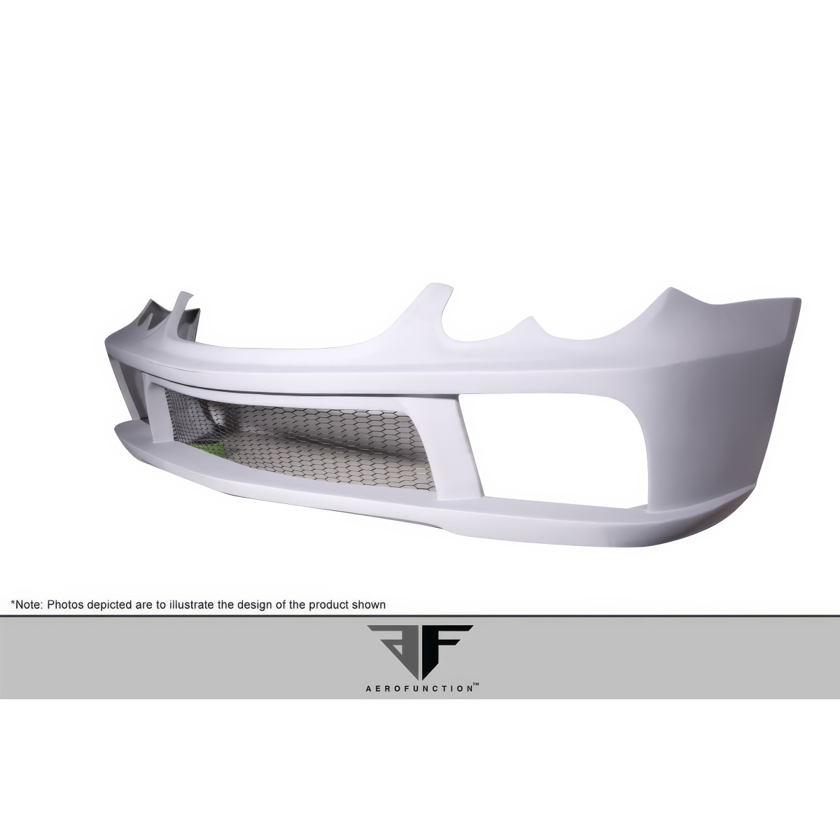 Modify your Mercedes-Benz SL-Class 2003 with our Exterior/Front Bumpers or Lips - Front view of a car bumper displayed at an angle