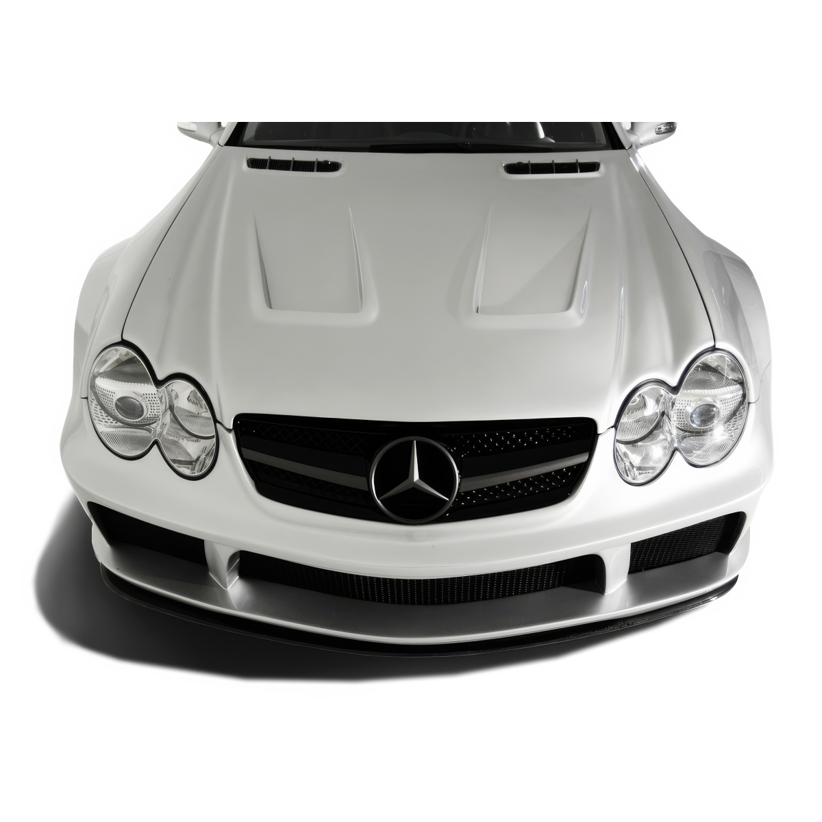 Modify your Mercedes-Benz SL-Class 2003 with our Exterior/Front Bumpers or Lips - Front view slightly angled downwards