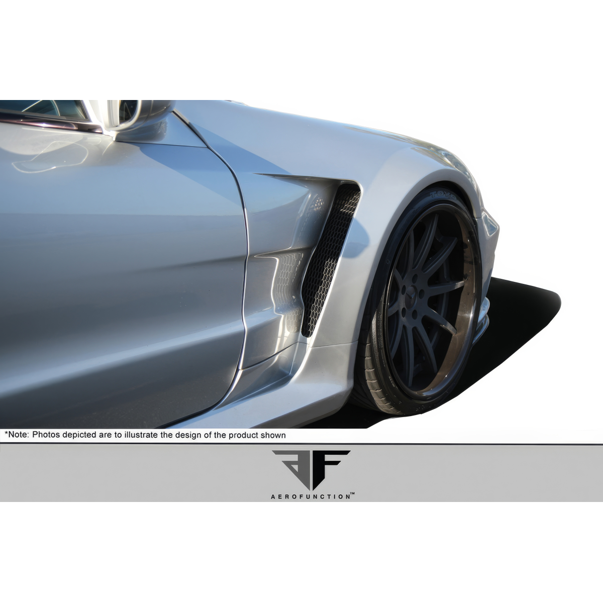 Modify your Mercedes-Benz SL-Class 2003 with our Exterior/Fenders - Part displayed at a low front angle