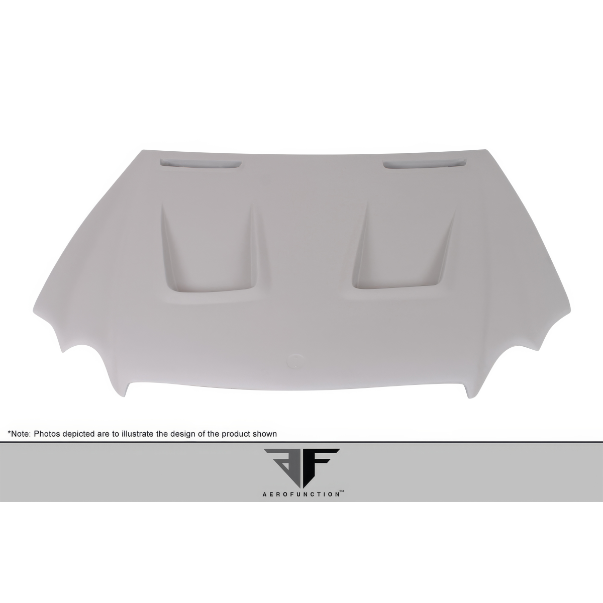 Modify your Mercedes-Benz SL-Class 2003 with our Exterior/Hoods - Top down view of aero function hood part