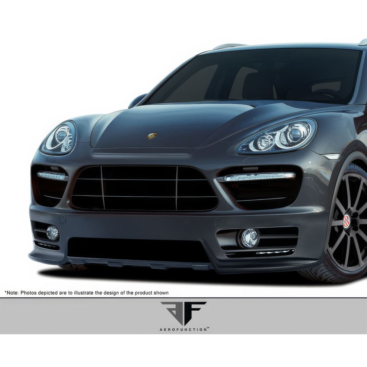 Modify your Porsche Cayenne 2011 with our Exterior/Front Bumpers or Lips - Front view of the Porsche Cayenne