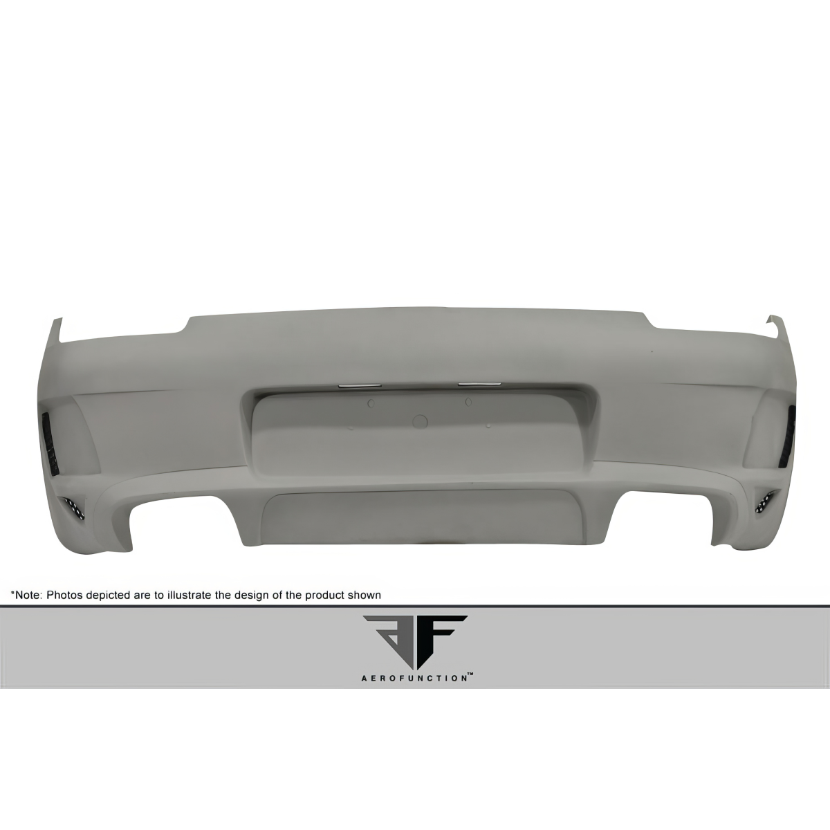 Modify your Porsche 911 2005 with our Exterior/Rear Bumpers - Front view of rear bumper from a low angle