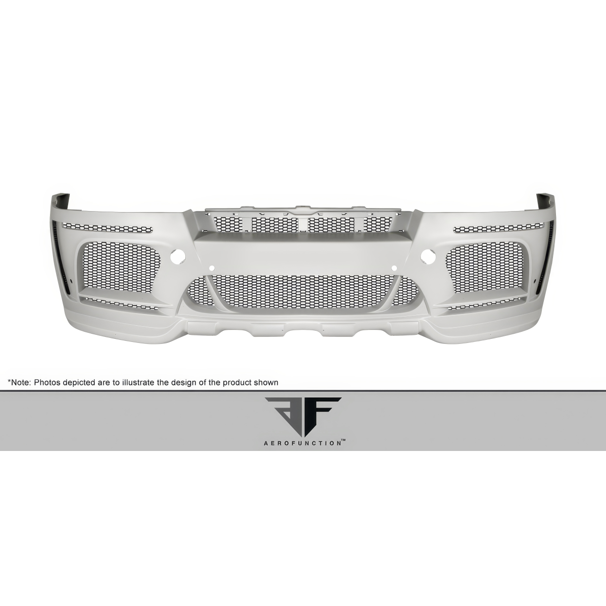 Modify your BMW X5M 2008 with our Exterior/Front Bumpers or Lips - Front view of front bumper part