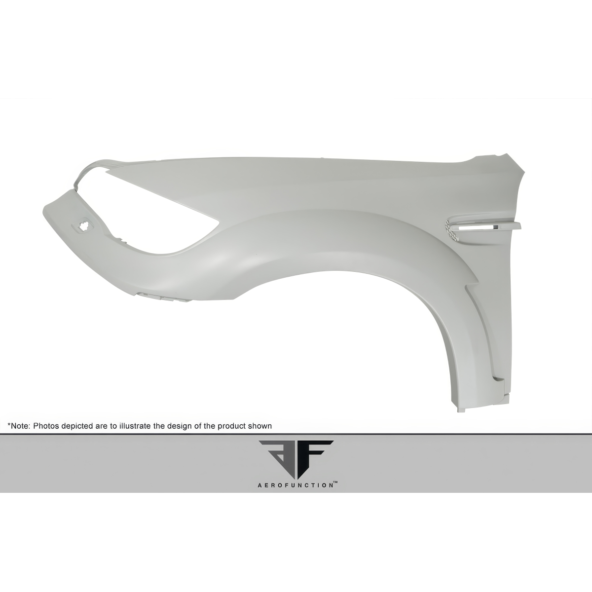 Modify your BMW 4-Series 2008 with our Exterior/Fenders - Side view angle of fender part