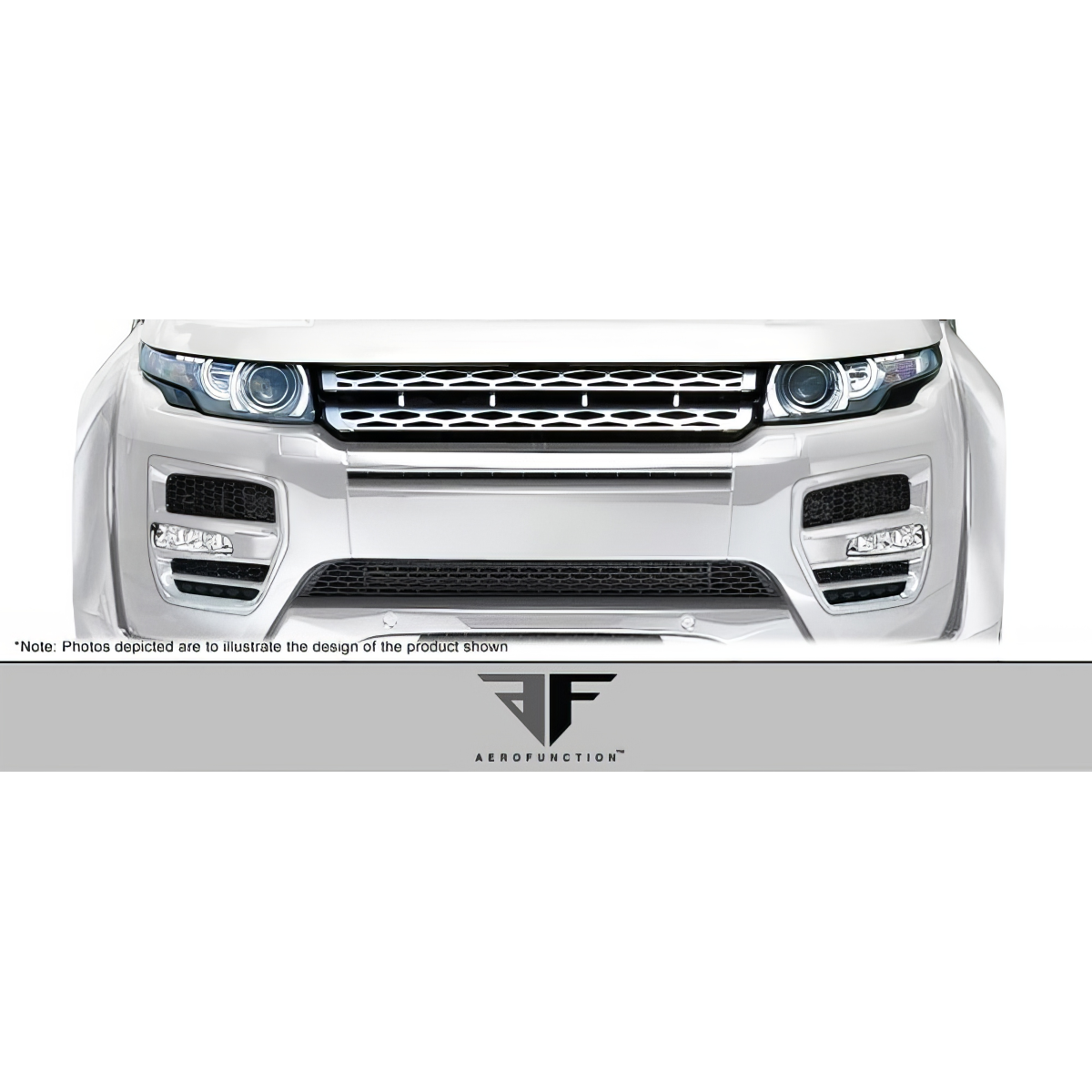 Modify your Land Rover Range Rover Evoque 2012 with our Lighting/Headlights - Front view of vehicle part at zero degrees