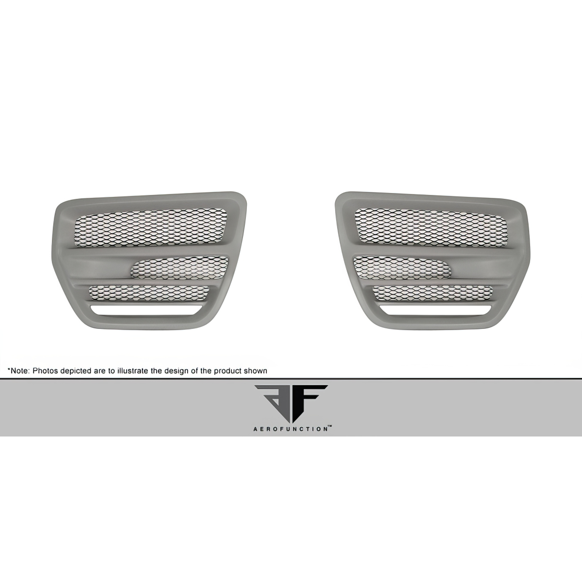 Modify your Land Rover Range Rover Evoque 2012 with our Lighting/Headlights - Front view showing two light housings side by side