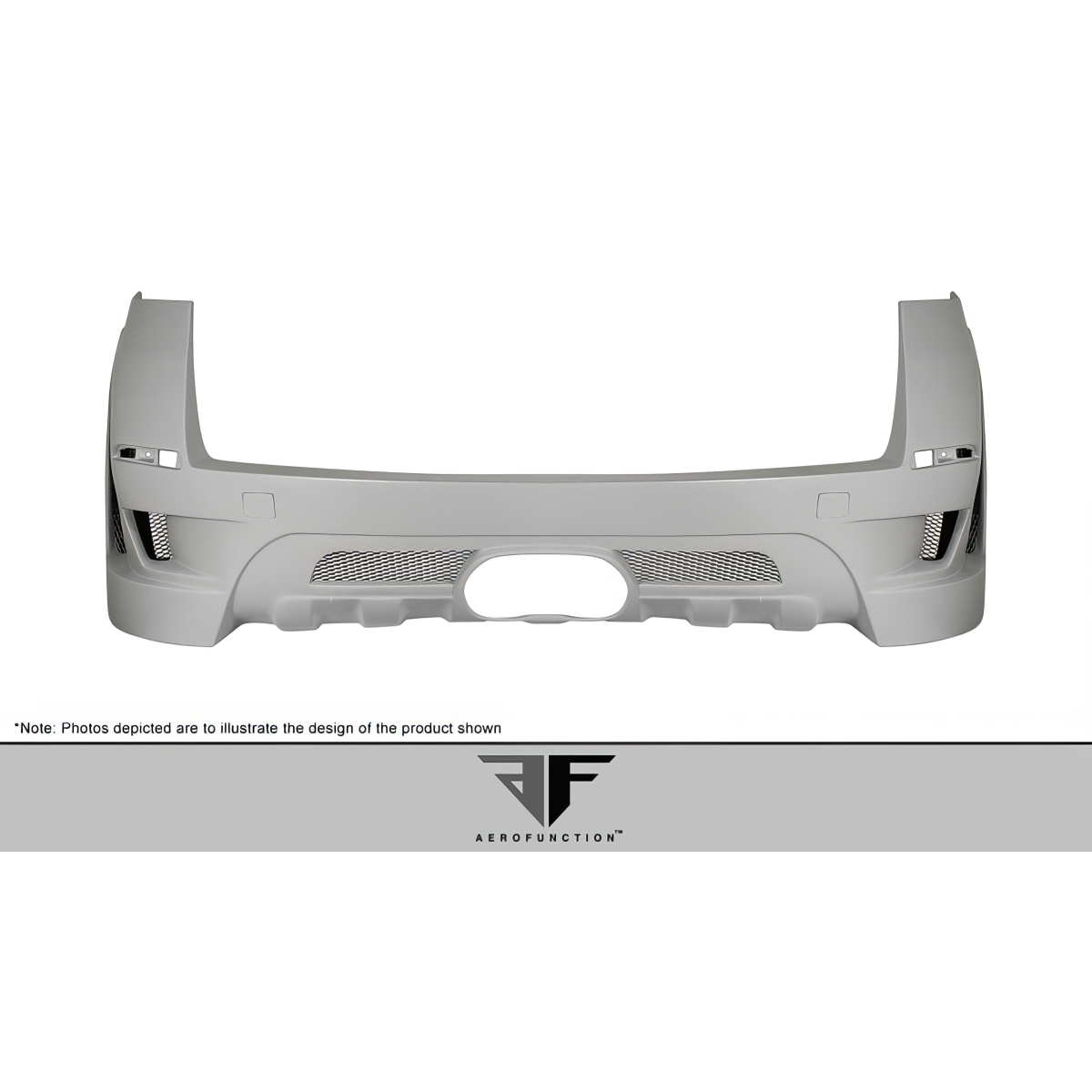 Modify your BMW X5M 2010 with our Exterior/Rear Bumpers or Lips - Frontal view of rear bumper part clearly visible