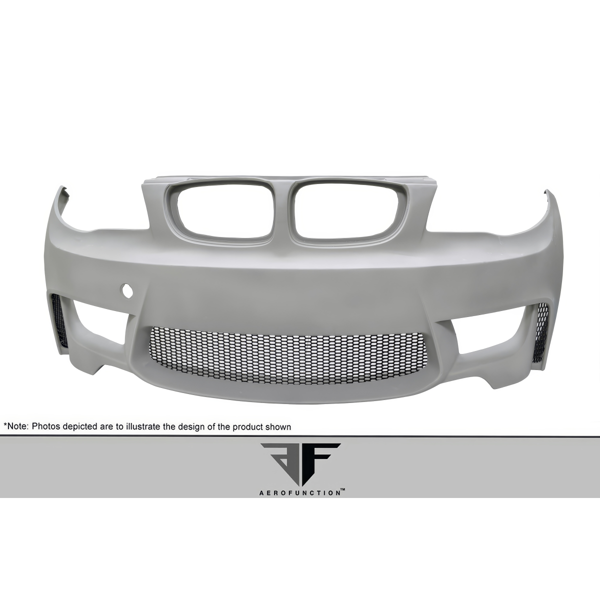 Modify your BMW 1-Series 2008 with our Exterior/Front Bumpers or Lips - Front view of the front bumper part