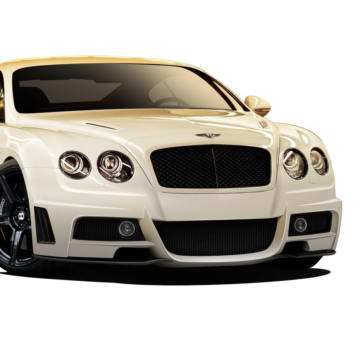 Modify your Bentley Continental 2003 with our Exterior/Complete Body Kits - Front view angle showcasing the car design features