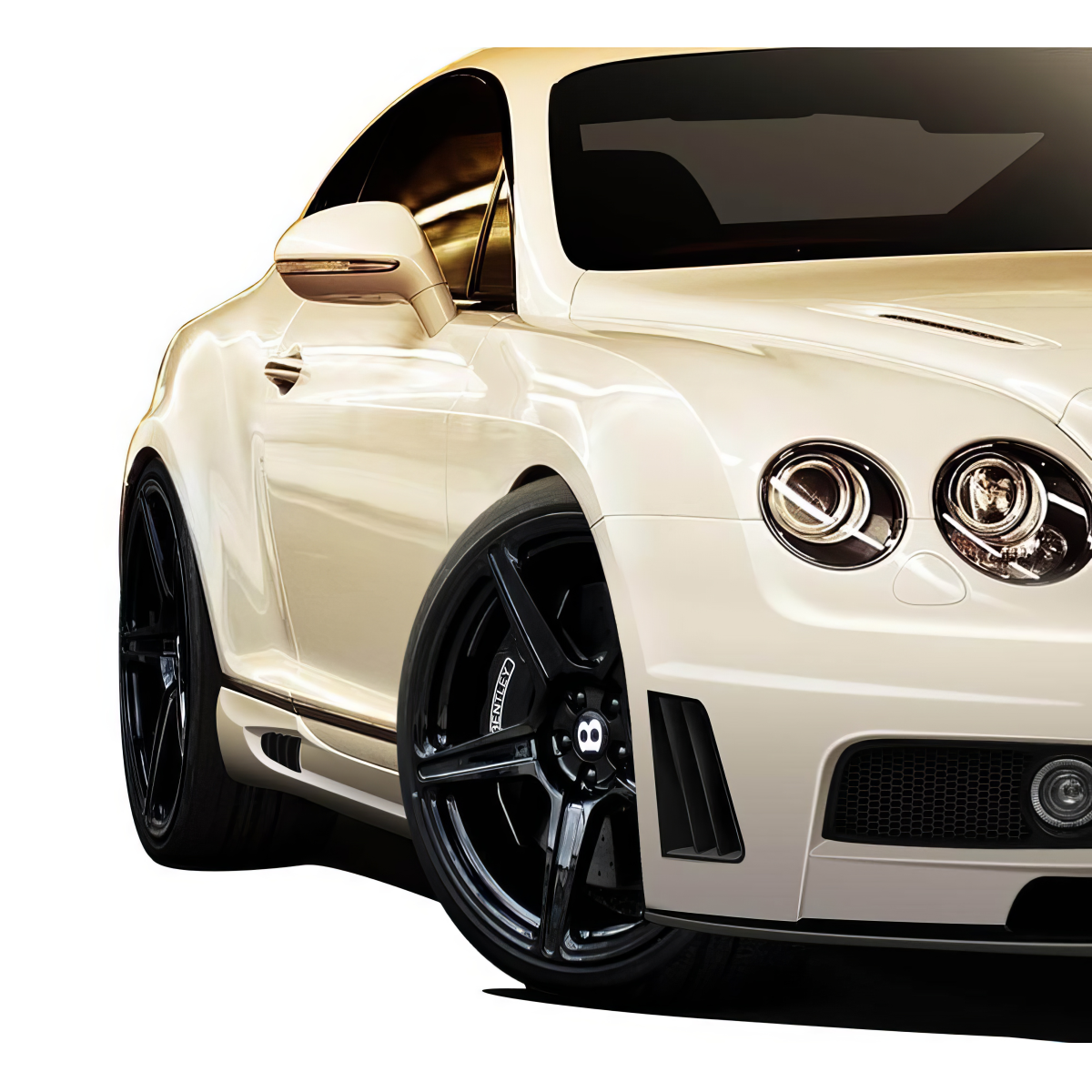 Modify your Bentley Continental 2003 with our Exterior/Complete Body Kits - Front three quarter angle view of vehicle