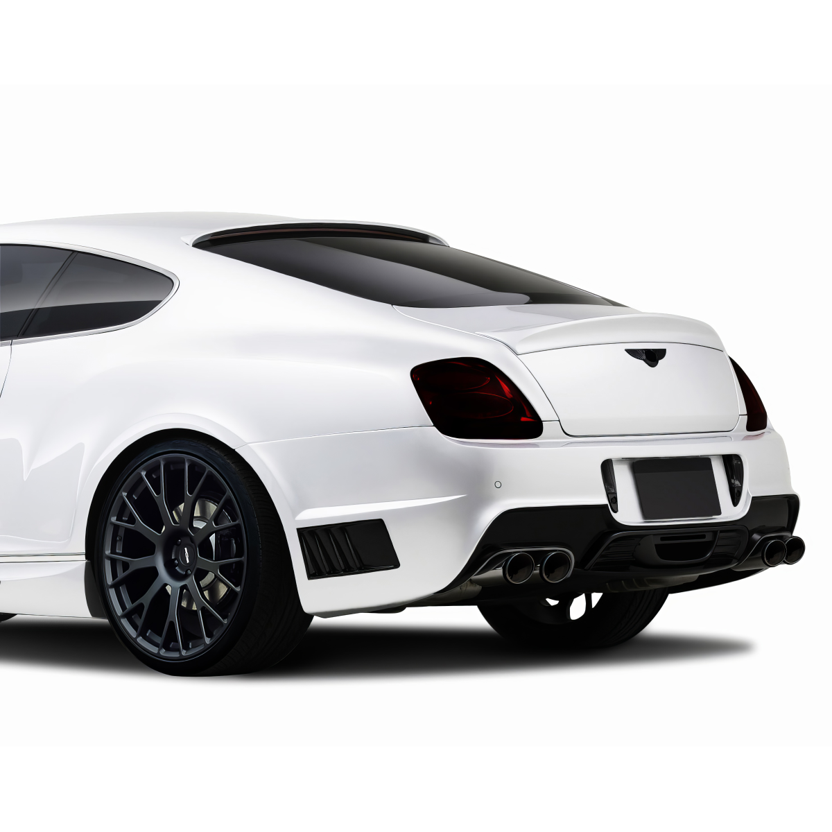 Modify your Bentley Continental 2003 with our Exterior/Rear Bumpers or Lips - Three quarter rear angle view of the vehicle