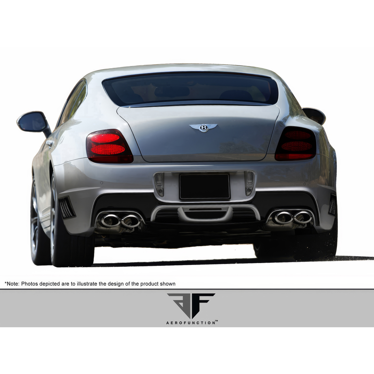 Modify your Bentley Continental 2003 with our Exterior/Complete Body Kits - Rear angle showcasing body kit design