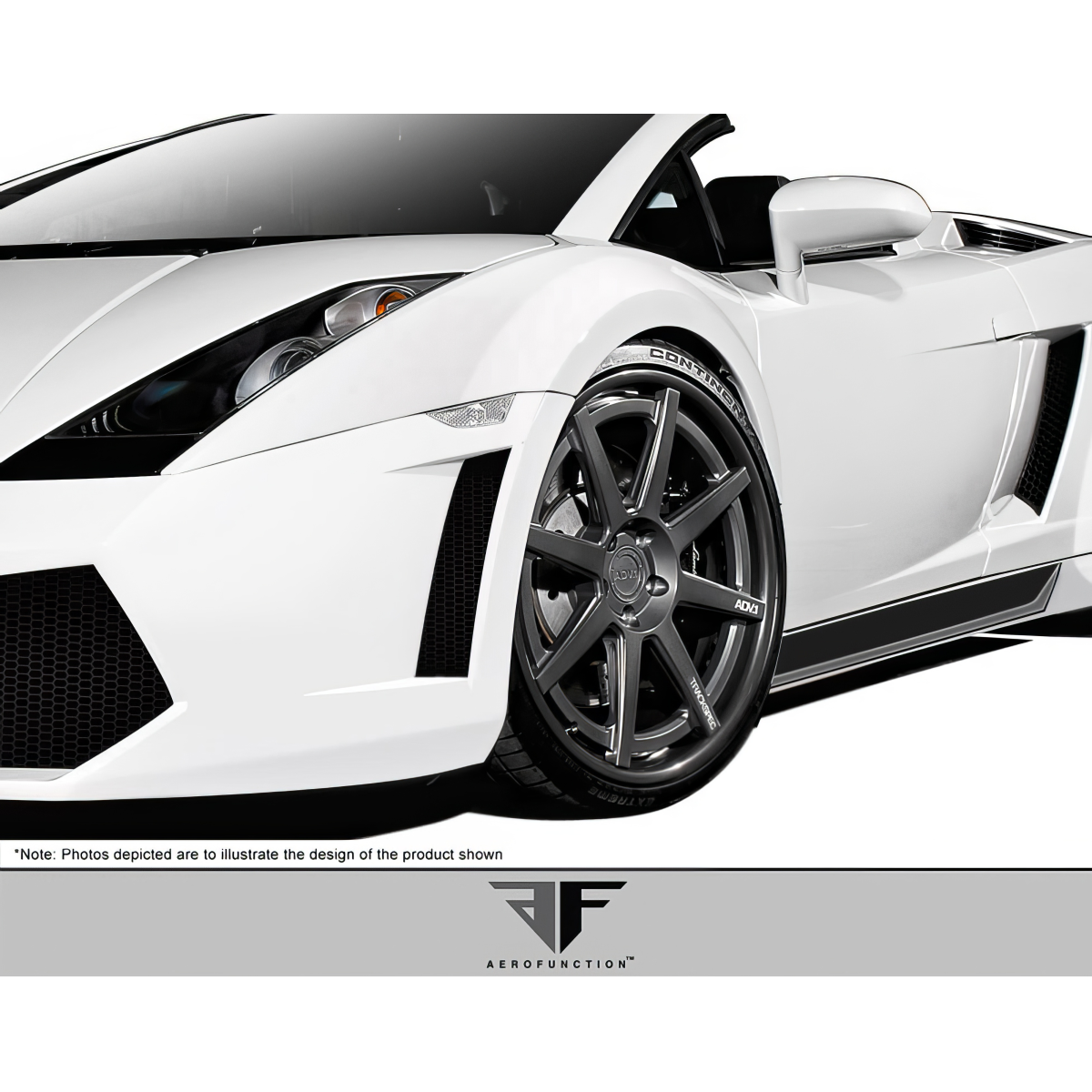 Modify your Lamborghini Gallardo 2004 with our Exterior/Fenders - Close up angle showing vehicle front fender