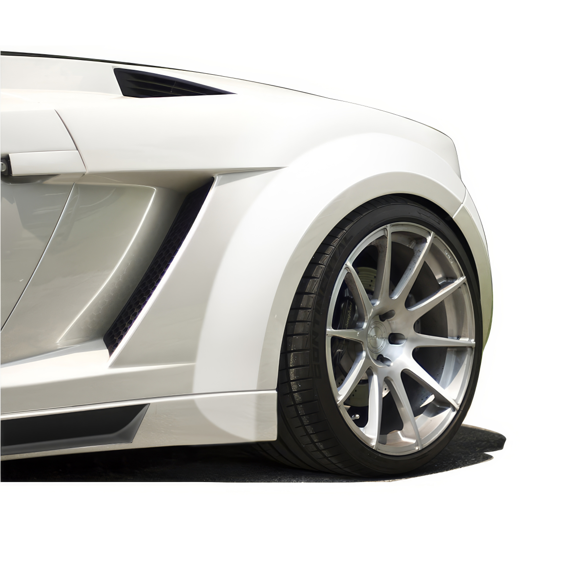 Modify your Lamborghini Gallardo 2004 with our Exterior/Fenders - Angle shows front left side fender of vehicle