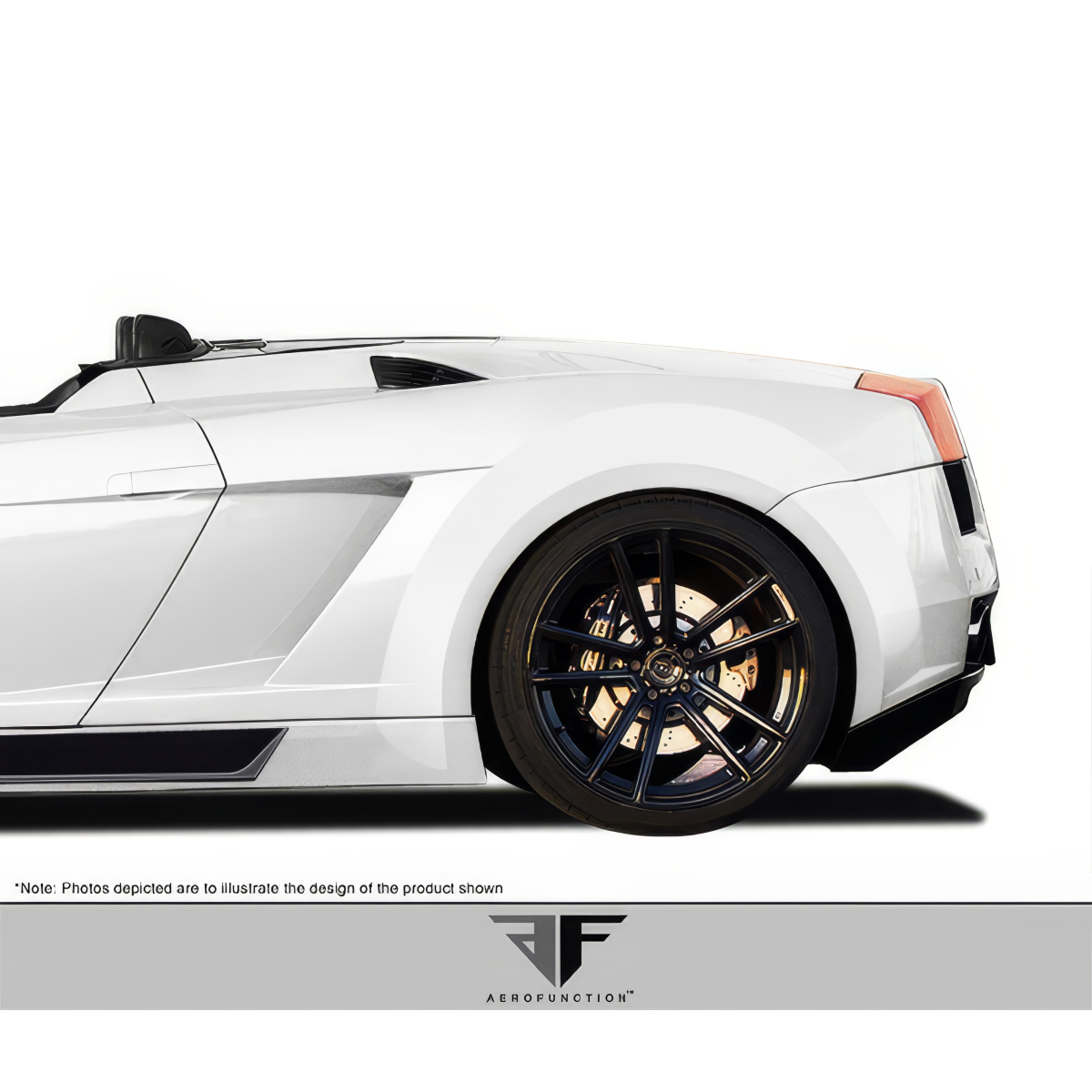 Modify your Lamborghini Gallardo 2004 with our Exterior/Fenders - Side profile view of vehicle at a slight angle