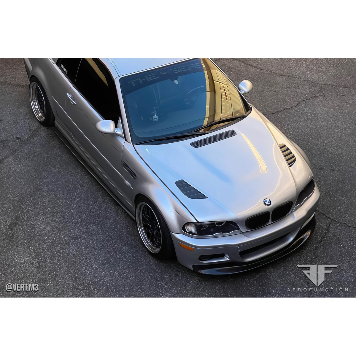 Modify your BMW M3 2001 with our Exterior/Hoods - Birds eye view angle from above the vehicle