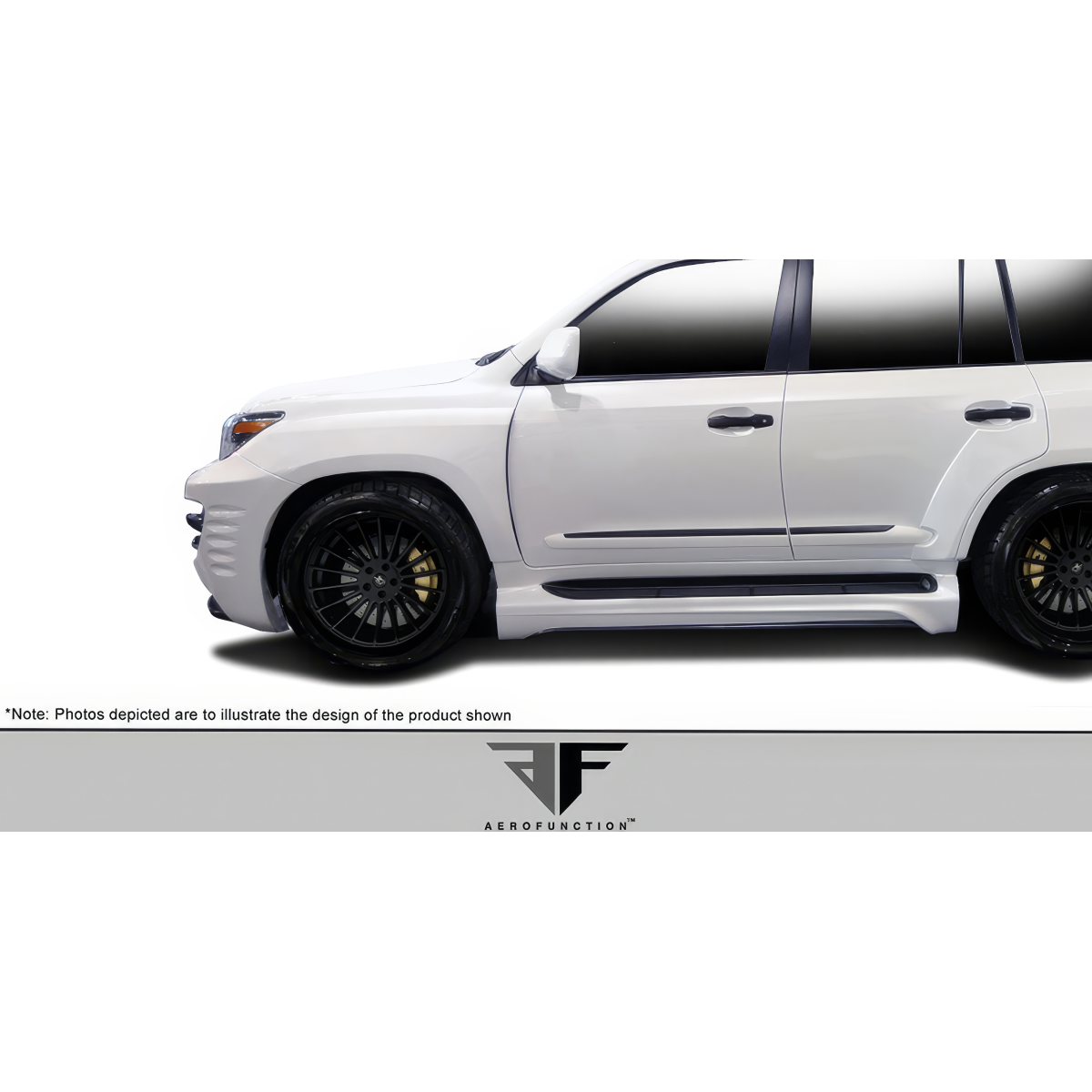 Modify your Lexus LX570 2008 with our Exterior/Fenders - Side view of the vehicle at a slight angle