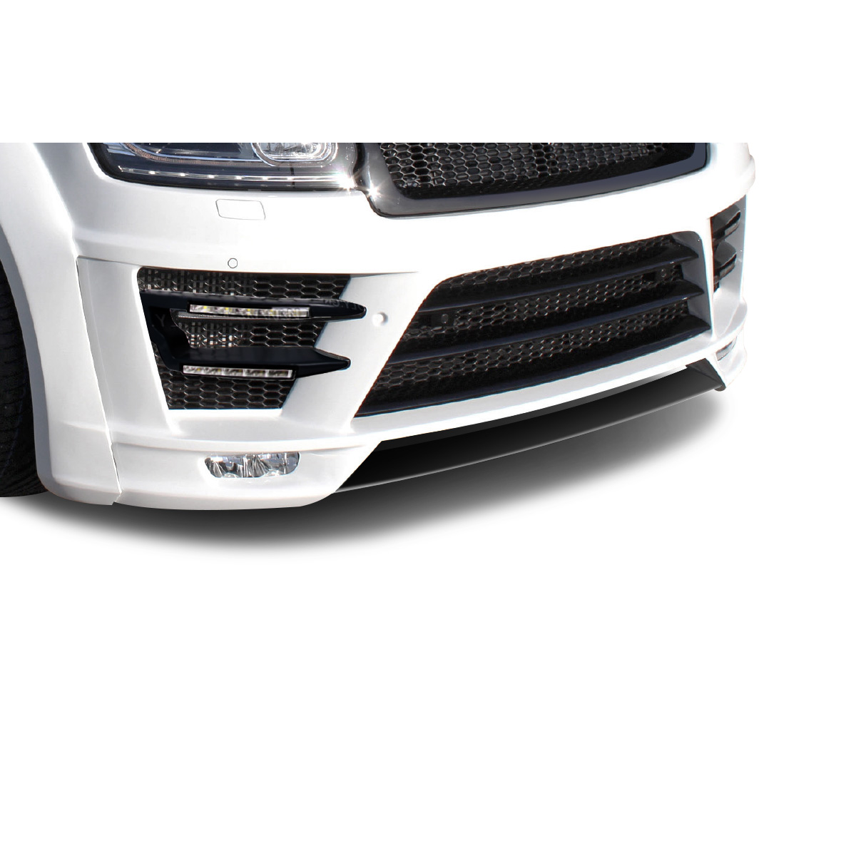 Modify your Land Rover Range Rover Sport 2014 with our Exterior/Front Bumpers or Lips - Front view angle of front bumper lip