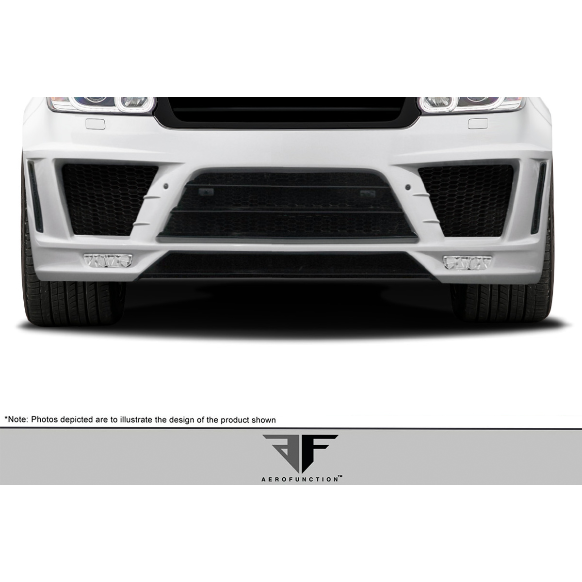 Modify your Land Rover Range Rover Sport 2014 with our Exterior/Front Bumpers or Lips - Front view of the vehicle part